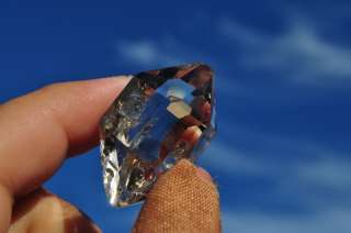 35mm Smoky Herkimer diamond (New York) quartz crystal 18.15grams 90 