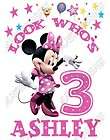Minnie Mouse Birthday Shirt Iron on Transfer Decal #1