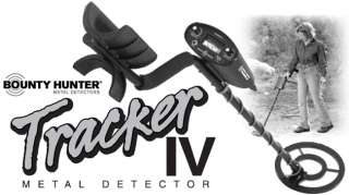 Bounty Hunter Tracker IV Metal Detector   Sweep Detection, All Metal 