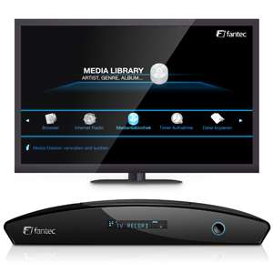 Fantec R2750 DVB T Recorder (Twin Tuner, Display, Full HD 1080p 