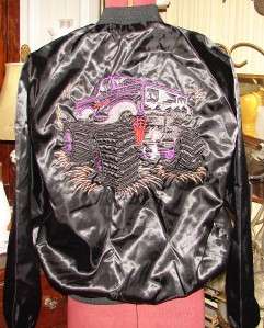 Vintage Mens Cardinals Black Monster Truck Coat Jacket Sz XL  