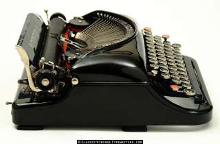   Rand Portable Model 5 (Five) Streamline Typewriter with Case #CVT 453