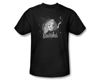 Bewitched Logo Classic Retro TV Show Black T Shirt Tee  