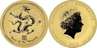   2012   1 UNZE GOLD ST/BU   FEINGOLD LUNAR DRACHE   100 DOLLAR  