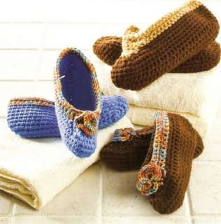 COZY Slippers for the Family/Apparel/Crochet Pattern  