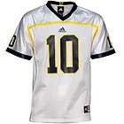   # 10 Michigan Wolverines White Small Adidas Jersey   NCAA Authentic