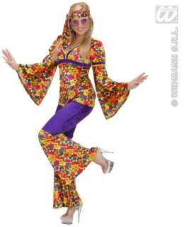 Damen Hippie Kostüme Flower Power Hippiekostüm Frauen M  
