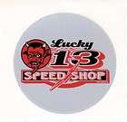 king Lucky 13 Speed Shop Sticker Rat & Hot Rod 3