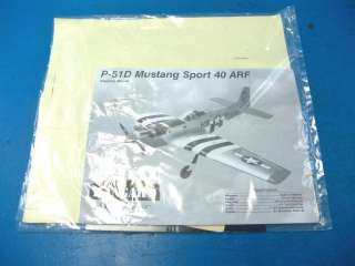 Hangar 9 P 51D Mustang Sport 40 ARF R/C RC PARTS LOT Cowl Mount 