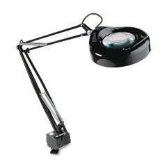   L745BK CLAMP ON FLUORESCENT SWING ARM MAGNIFIER LAMP WITH 5 LENS