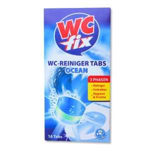 WC fix 3 Phasen WC Reiniger Entkalker Tabs  Küche 