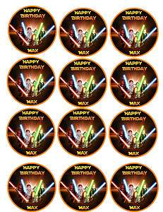 Star Wars Birthday Party on Lego Ninjago Edible Cupcake Cookie Toppers Image Birthday Decorations