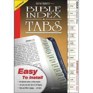 Verse Finder Bible Tabs, Horizontal, Catholic NEW  