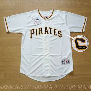 Pittsburgh Pirates Majestic SEWN Mens jersey 2XL W NWT  