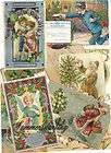 Christmas Paper*Vintage 1900s Postcard REPRO IMAGES*3