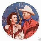 Roy Rogers 13.5 Decoupage Wall Clock   BRAND NEW, Sealed