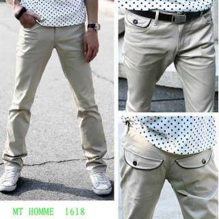 Korean Fashion Slim Fit Mens Comfort Casual Pants Slacks Trousers 