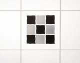 Wenko 18472100 3D Fliesendekor Mosaik Black   6er Set, selbstklebend 