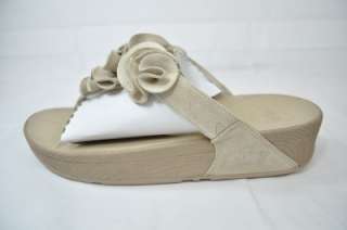 FITFLOP PEBBLE SUEDE RUFFLED TOP SANDAL size 43 11 (EDX)  