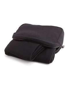 Neiman Marcus Travel Blanket Set, Black  