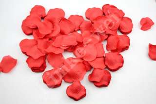 1000 Rosenblätter aus Seide Rot 5 x 4,5cm NEU  