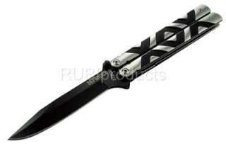 2pc 8.5 Folding Knives TITANIUM BLACK Tactical Pocket Knives 