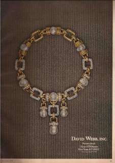 Jewelry Advertisement*David Webb 1972  