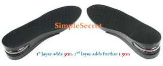 Mens AirCushion Height Increase Shoe Lift taller Insole  