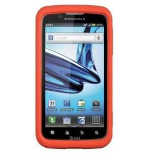    Silicone Skin Cover for Motorola ATRIX 2 MB865, Red: Electronics