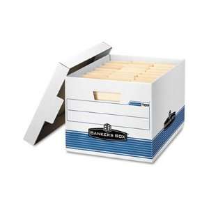  Bankers Box Quick/Stor Lock Lid File Box, Letter/Legal, 12 