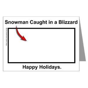  Snowman in Blizzard Funny Greeting Cards Pk of 10 by 