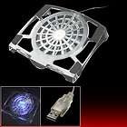 White LED 1 Fan USB Cooler Cooling Pad for Lap Top Not
