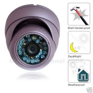 CCTV 1/3SONY CCD Vandalproof 540TVL Color Dome Camera  