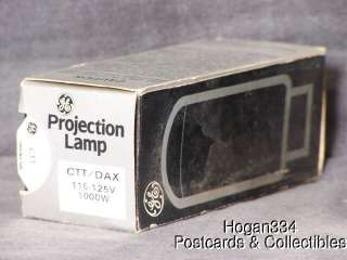 GE Lamp CTT/DAX 115 125V 1000W Projector Projection  