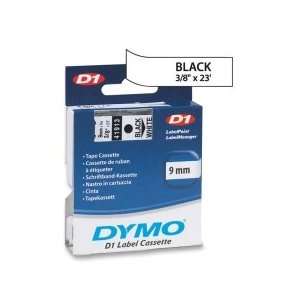  Dymo D1 41913   3/8 x 23 Black On White Tape ? Click For 