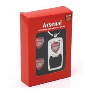 Arsenal Cufflinks & Keyring Bottle Opener   MENS GIFT & GADGETS 