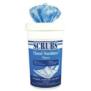  Antimicrobial SCRUBS Hand Sanitizer Wipes, Blue, 85 per 