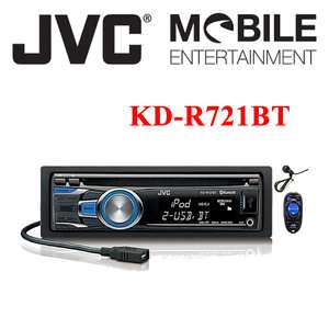 AUTORADIO JVC KD R721BT 1DIN /WMA/USB/Bluetooth