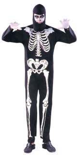 Adult Skeleton Costume   Skeleton   One piece jumpsuit with skeleton 