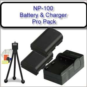  Casio NP100 (2200 mAh) Battery Pack & Charger Kit Includes 