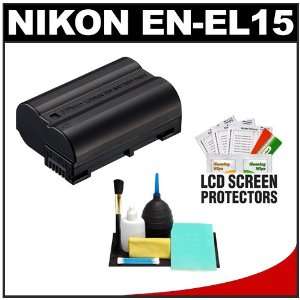 Nikon EN EL15 Rechargeable Li ion Battery with Cleaning Kit for 1 V1 