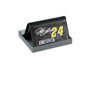  NASCAR Jeff Gordon # 24 Black Leather Tri Fold Wallet 