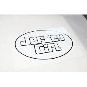  Oval JERSEY GIRL Euro Decal   Large   glossy sticker vinyl 