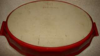   Henry France Oval Casserole Baking Dish Pan 2 QT Red ~ Williams Sonoma