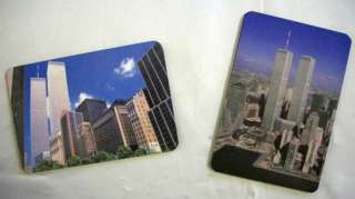 TWIN TOWERS MAGNET ADDRESS BOOK wallet size new york phone name 