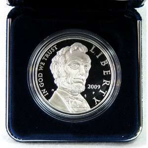 2009 Proof Lincoln Bicentennial Commemorative Silver Dollar 