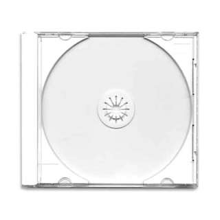 Quality standardized clear jewel cases with white tray. Dimension 