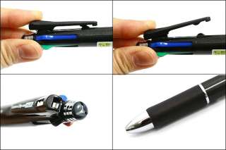 Zebra Clip On 1000 4 Color Ballpoint Multi Pen + Pencil  