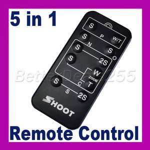 5in1 Multi Function Remote Control for Nikon Canon Sony  