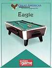 GREAT AMERICAN EAGLE 7 POOL TABLE COIN OPPERATED NEW